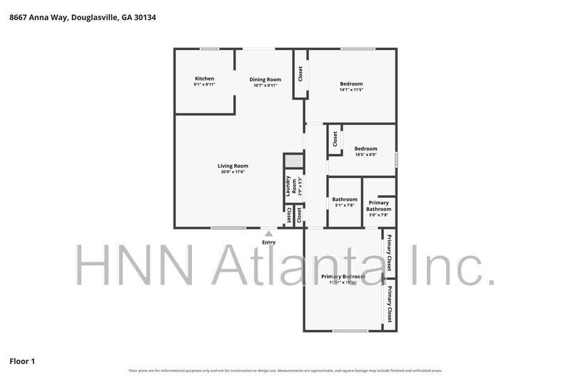 Spacious Douglasville 2/1.5 Home with Modern Floors & Private Backyard property image